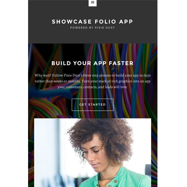 Showcase Folio template apps