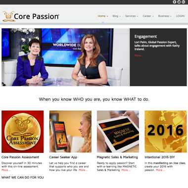 Home of Core Passion website